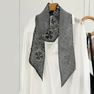 MaraSilk Pure Mulberry Silk Scarf - Skinny Chiffon MS806