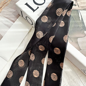 MaraSilk Pure Mulberry Silk Scarf - Skinny Chiffon MS807