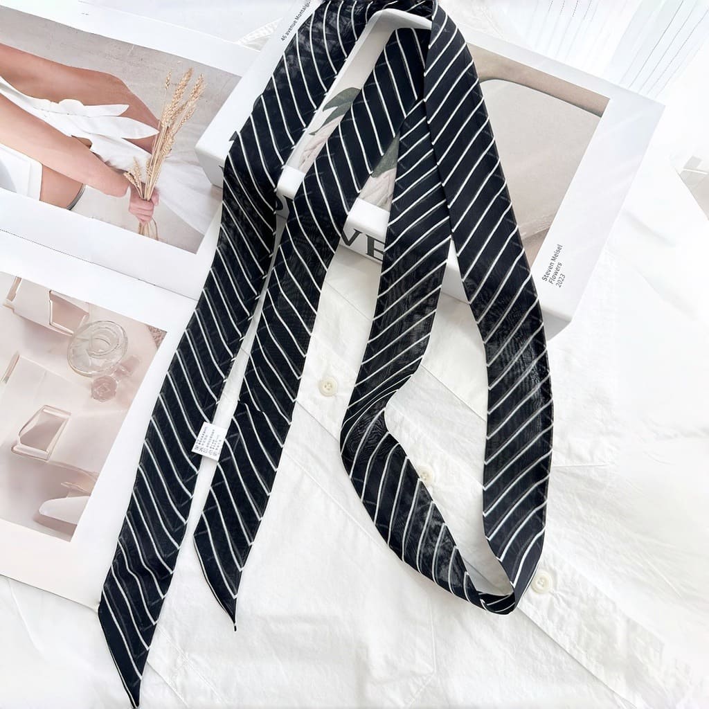 MaraSilk Pure Mulberry Silk Scarf - Skinny Chiffon MS808