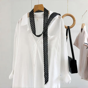 MaraSilk Pure Mulberry Silk Scarf - Skinny Chiffon MS808