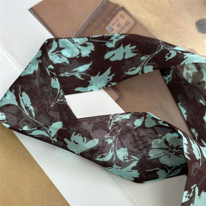 MaraSilk Pure Mulberry Silk Scarf - Skinny Chiffon MS997