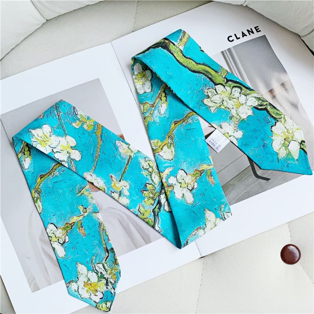 MaraSilk Pure Mulberry Silk Scarf - Skinny Twill MS801 35" x 2" MS80101