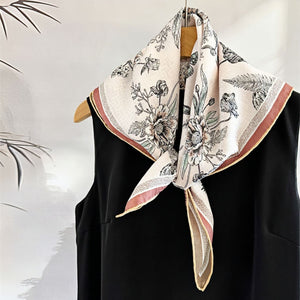 MaraSilk Pure Mulberry Silk Scarf - Square Brocade MS275