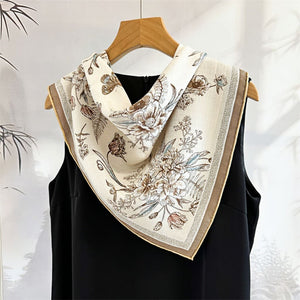 MaraSilk Pure Mulberry Silk Scarf - Square Brocade MS275