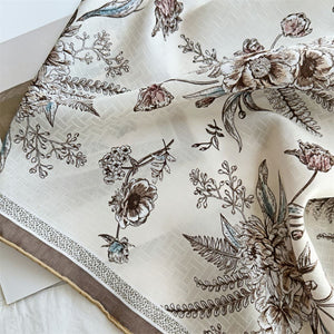 MaraSilk Pure Mulberry Silk Scarf - Square Brocade MS275