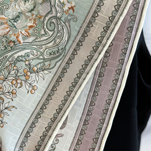 MaraSilk Pure Mulberry Silk Scarf - Square Brocade MS275