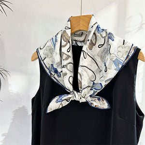 MaraSilk Pure Mulberry Silk Scarf - Square Brocade MS275