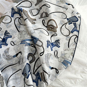 MaraSilk Pure Mulberry Silk Scarf - Square Brocade MS275