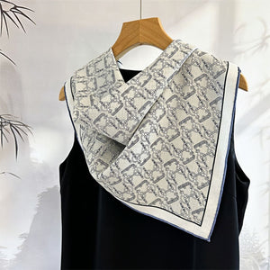 MaraSilk Pure Mulberry Silk Scarf - Square Brocade MS275