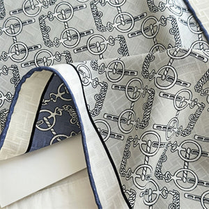 MaraSilk Pure Mulberry Silk Scarf - Square Brocade MS275