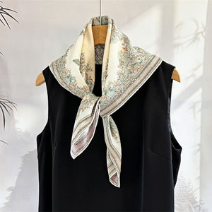 MaraSilk Pure Mulberry Silk Scarf - Square Brocade MS275