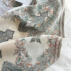 MaraSilk Pure Mulberry Silk Scarf - Square Brocade MS275