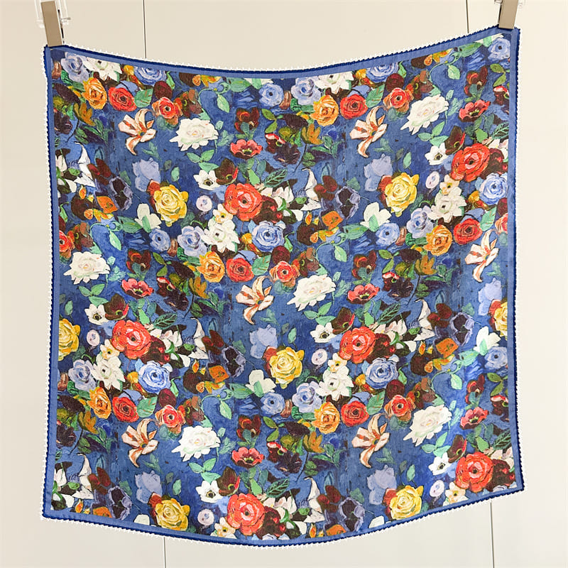 MaraSilk Pure Mulberry Silk Scarf - Square Crepe de Chine MS1014 25" x 25" MS101401