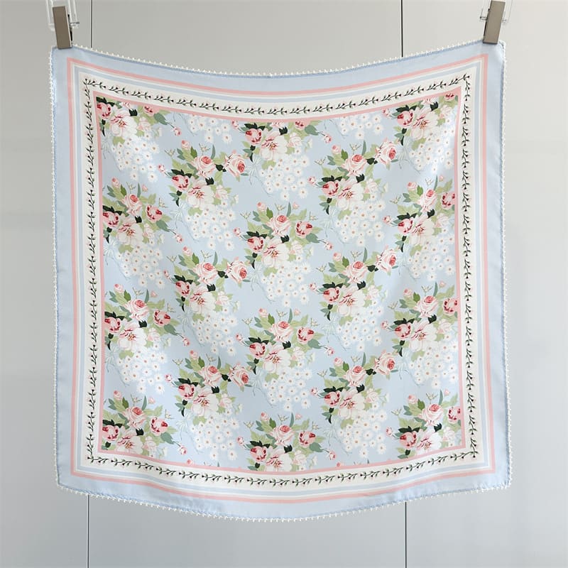 MaraSilk Pure Mulberry Silk Scarf - Square Crepe de Chine MS1016 25" x 25" MS101601
