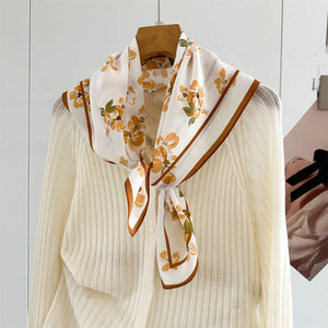 MaraSilk Pure Mulberry Silk Scarf - Square Crepe de Chine MS961 25" x 25" MS96101