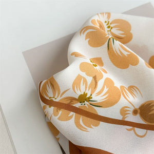 MaraSilk Pure Mulberry Silk Scarf - Square Crepe de Chine MS961