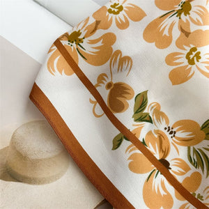 MaraSilk Pure Mulberry Silk Scarf - Square Crepe de Chine MS961