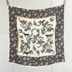 MaraSilk Pure Mulberry Silk Scarf - Square Crepe de Chine MS966