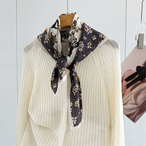 MaraSilk Pure Mulberry Silk Scarf - Square Crepe de Chine MS966 25" x 25" MS96601