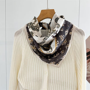 MaraSilk Pure Mulberry Silk Scarf - Square Crepe de Chine MS966