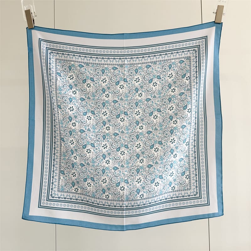 MaraSilk Pure Mulberry Silk Scarf - Square Crepe de Chine MS968 25" x 25" MS96801