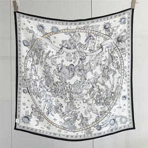 MaraSilk Pure Mulberry Silk Scarf - Square Crepe de Chine MS975