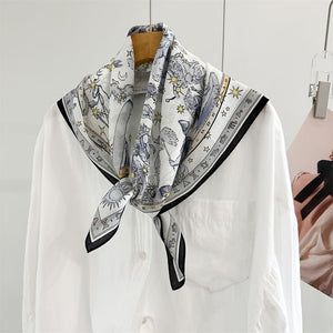 MaraSilk Pure Mulberry Silk Scarf - Square Crepe de Chine MS975 25" x 25" MS97501