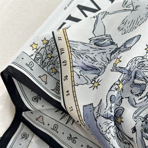 MaraSilk Pure Mulberry Silk Scarf - Square Crepe de Chine MS975