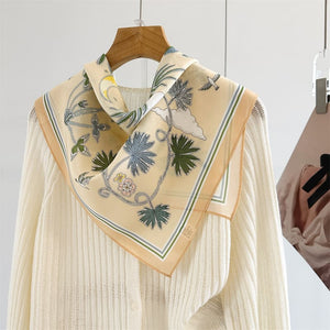 MaraSilk Pure Mulberry Silk Scarf - Square Crepe de Chine MS976