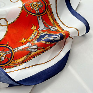 MaraSilk Pure Mulberry Silk Scarf Square Crepe Satin MS02-11