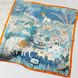 MaraSilk Pure Mulberry Silk Scarf Square Crepe Satin MS02-19
