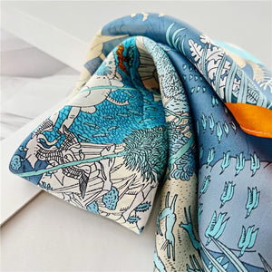 MaraSilk Pure Mulberry Silk Scarf Square Crepe Satin MS02-20