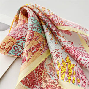 MaraSilk Pure Mulberry Silk Scarf Square Crepe Satin MS02-31