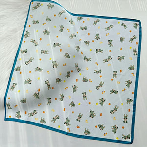 MaraSilk Pure Mulberry Silk Scarf Square Crepe Satin MS02-06