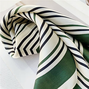 MaraSilk Pure Mulberry Silk Scarf Square Crepe Satin MS04-2