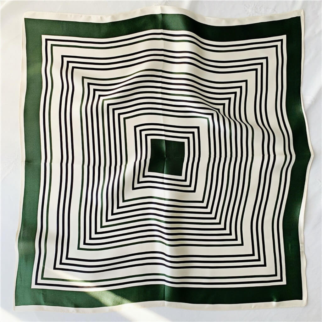 MaraSilk Pure Mulberry Silk Scarf Square Crepe Satin MS04-3