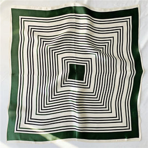 MaraSilk Pure Mulberry Silk Scarf Square Crepe Satin MS04-3