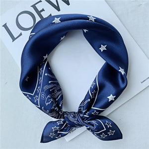 MaraSilk Pure Mulberry Silk Scarf Square Crepe Satin MS08-1