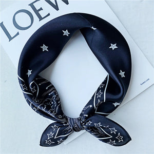 MaraSilk Pure Mulberry Silk Scarf Square Crepe Satin MS08-7