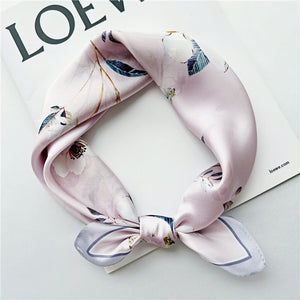 MaraSilk Pure Mulberry Silk Scarf Square Crepe Satin MS09-19