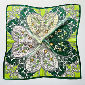 MaraSilk Pure Mulberry Silk Scarf Square Crepe Satin MS09-3