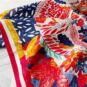 MaraSilk Pure Mulberry Silk Scarf Square Crepe Satin MS09-5