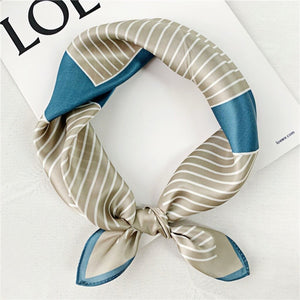 MaraSilk Pure Mulberry Silk Scarf Square Crepe Satin MS10-1