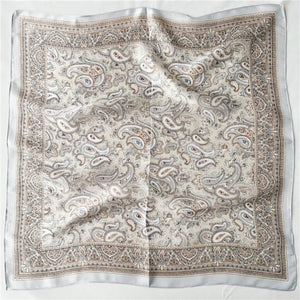 MaraSilk Pure Mulberry Silk Scarf Square Crepe Satin MS10-12