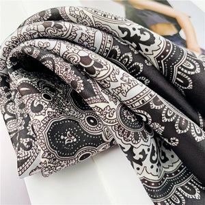 MaraSilk Pure Mulberry Silk Scarf Square Crepe Satin MS10-17