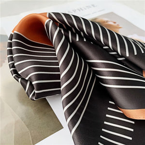 MaraSilk Pure Mulberry Silk Scarf Square Crepe Satin MS10-5