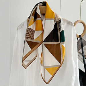 MaraSilk Pure Mulberry Silk Scarf - Square Crepe Satin MS101