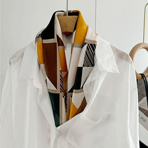 MaraSilk Pure Mulberry Silk Scarf - Square Crepe Satin MS101