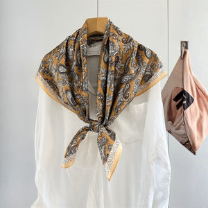 MaraSilk Pure Mulberry Silk Scarf - Square Crepe Satin MS1018