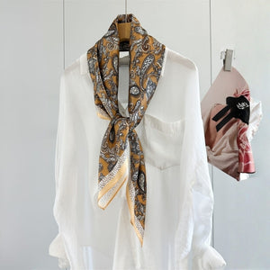 MaraSilk Pure Mulberry Silk Scarf - Square Crepe Satin MS1018